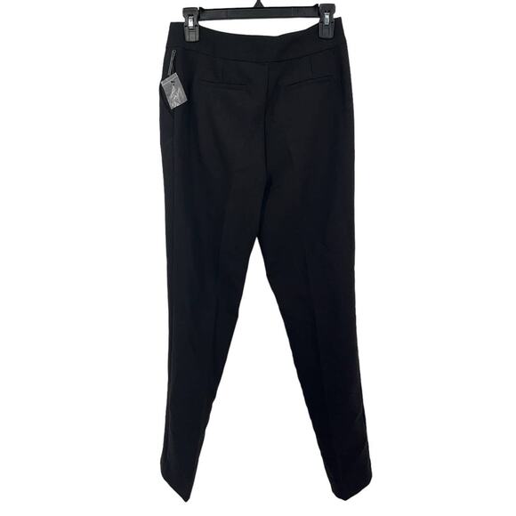 Vince Camuto size 0 pants black pintuck stretch crepe skinny - Picture 3 of 5